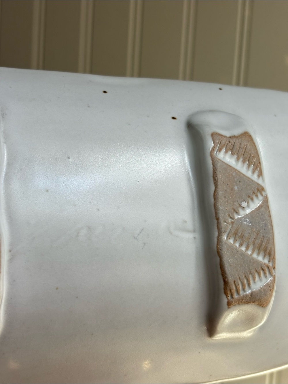 Handmade Studio Pottery Footed Serving Plate/Trinket Dish Rustic Primitive Boho - Picture 9 of 15